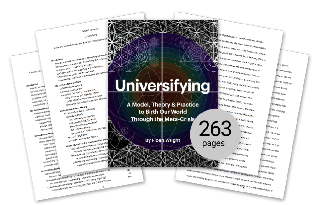 Universifying Meta Theory Thesis 1